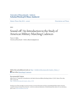 Sound-off! - ScholarWorks@UMass Amherst