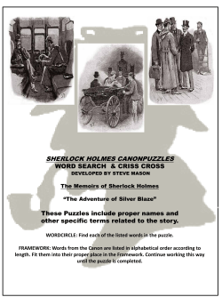 The Memoirs of Sherlock Holmes -