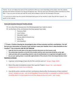 CELL THEORY HISTORICAL TIMELINE ACTIVITY