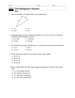 The Pythagorean Theorem