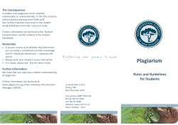 Plagiarism