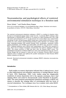 Neuroendocrine and psychological effects of