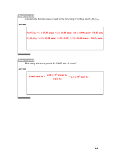 Fe(NO3 2 = (1 x 55.85 amu) + (2 x 14.01 amu) +(6 x 16.00