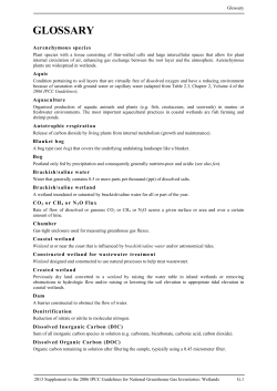 Glossary - ipcc
