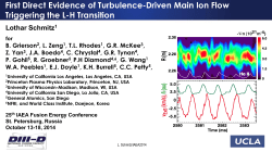 First Direct Evidence of Turbulence-Driven Main Ion Flow Triggering