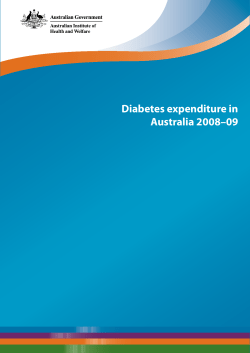 Diabetes expenditure in Australia 2008-09