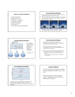 The state where the concentrations of all the reactants and products