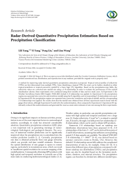 Radar-Derived Quantitative Precipitation Estimation Based on