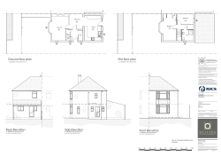 Ground floor plan First floor plan Front Elevation Side