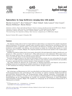 Epizoochory by large herbivores: merging data with