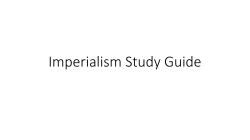 Imperialism Study Guide
