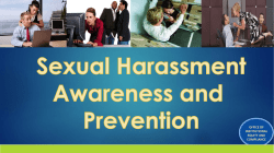 Employee Sexual Harassment Prevention