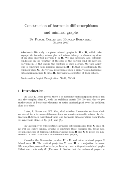 Construction of harmonic diffeomorphisms and minimal graphs
