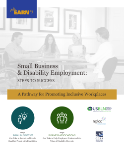 Small Business and Disability Employment: Steps to