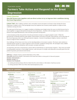 Farmers Take Action and Respond to the Great Depression