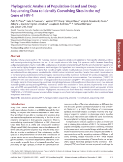 Phylogenetic Analysis of Population-Based and