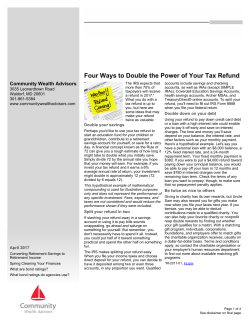 Monthly Newsletter - April 2017 - Community Bank of the Chesapeake