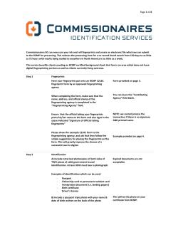 instructions. - Commissionaires BC