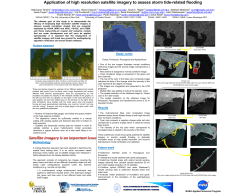 Application of high resolution satellite imagery to assess storm tide