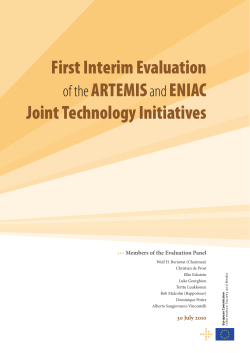 First Interim Evaluation of the Artemis and Eniac Joint Technology