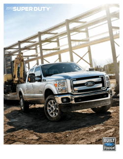 2013 Ford SuperDuty Brochure