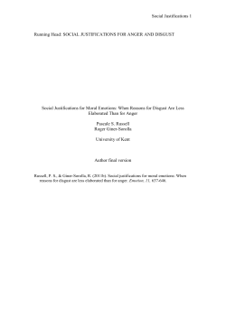 Social norms impact how we justify our anger and disgust