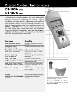 Digital Hand Tachometers