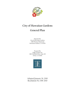 City of Hawaiian Gardens General Plan