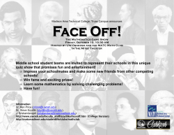 Middle school student teams are invited to represent