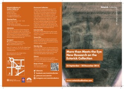 More than Meets the Eye New Research on the Estorick Collection