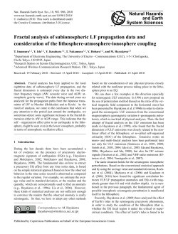 Fractal analysis of subionospheric LF propagation data and