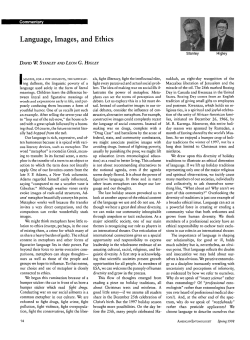 Language, Images, and Ethics