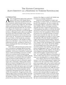 The Nation Contested: Alevi Identity as a Response to Turkish
