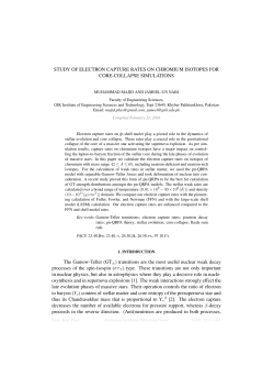 STUDY OF ELECTRON CAPTURE RATES ON CHROMIUM