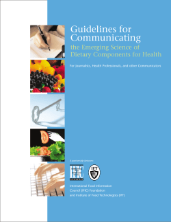 Guidelines for Communicating