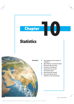 Statistics - Haese Mathematics