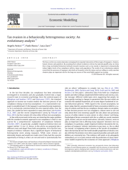 Tax evasion in a behaviorally heterogeneous society