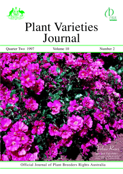 Plant Varieties Journal