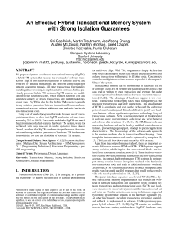 An Effective Hybrid Transactional Memory System with Strong