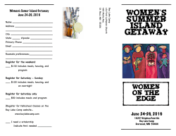 BLC Women`s Summer Island Getaway 2016