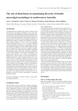 The Japanese Journal of Phycology