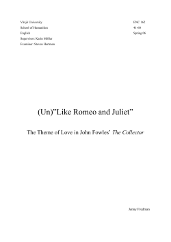 (Un)&rdquo;Like Romeo and Juliet&rdquo;