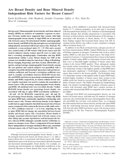 ARTIC LE Are Breast Density and Bone Mineral