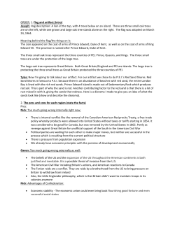 PEI Confederation Debate