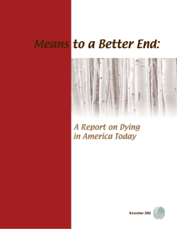 Means to a Better End