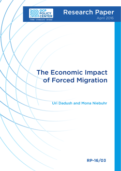 The Economic Impact of Forced Migration Research Paper