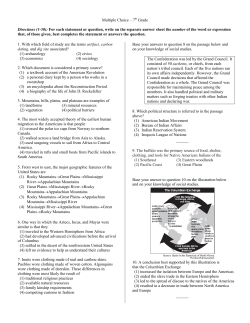 Multiple Choice &ndash; 7th Grade Directions (1