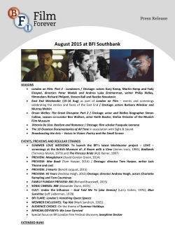 August 2015 at BFI Southbank (16 August 2015)