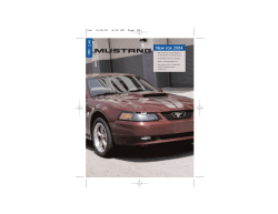 New for 2004 - Mach 1 Registry
