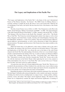 The Legacy and Implications of the Pacific War